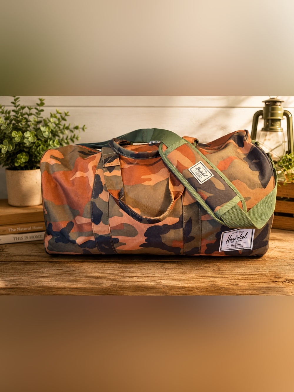 Herschel Supply Co. Woodland Camo Duffle Bag w/ Separate Shoe Compartment NWOT